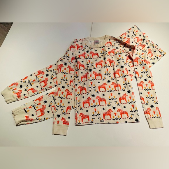 Hanna Andersson Other - Hanna Andersson Dala Horse Long John Pajamas Size: 160 (14)